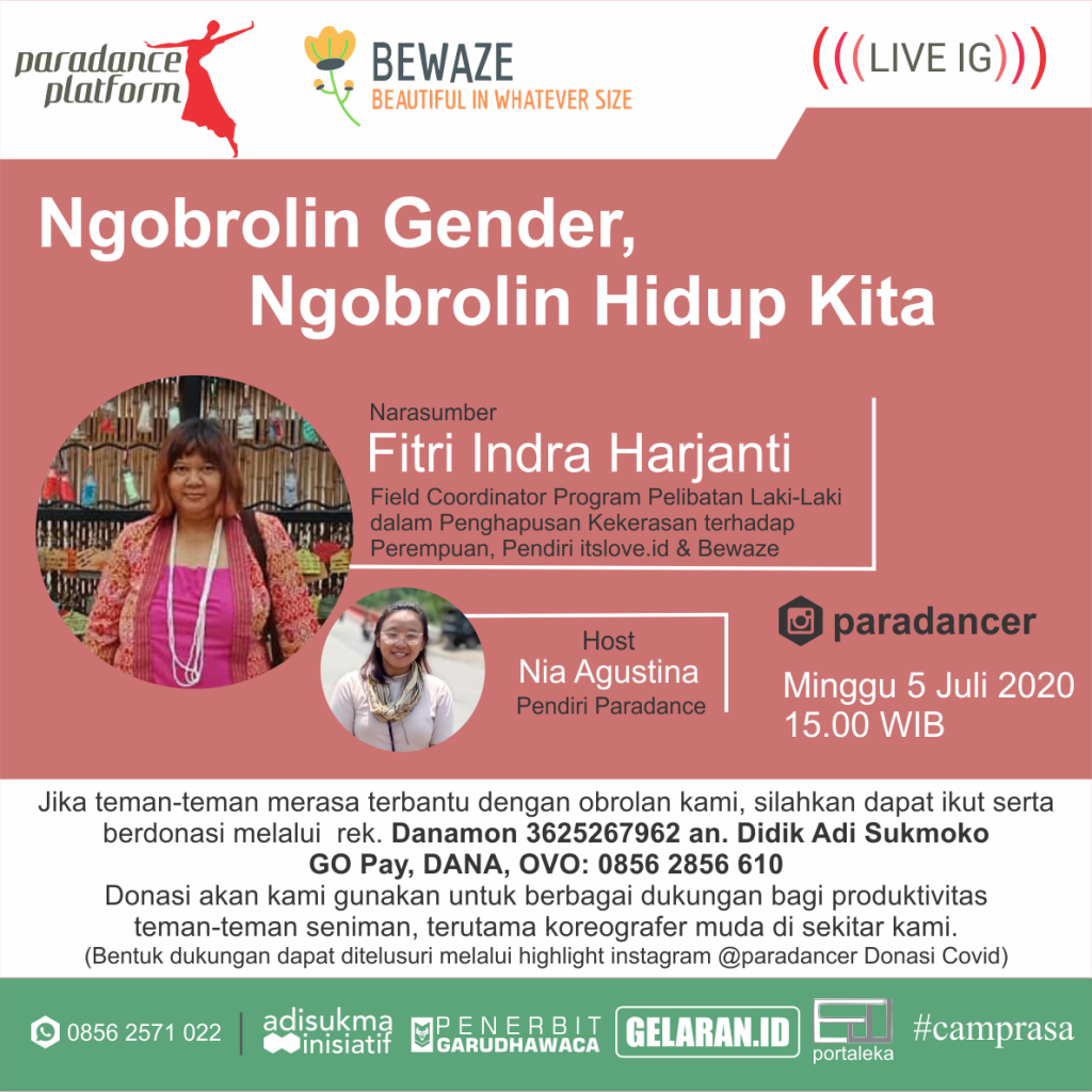 Online Talk FITRI NIA | Penggalangan Donasi dan Instagram Live Talk #3: Ngobrolin Gender, Ngobrolin Hidup Kita